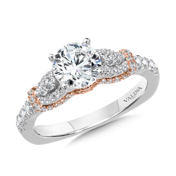 Straight Diamond Engagement Ring w/ Two-Tone Cape Jayson Jewelers Cape Girardeau, MO