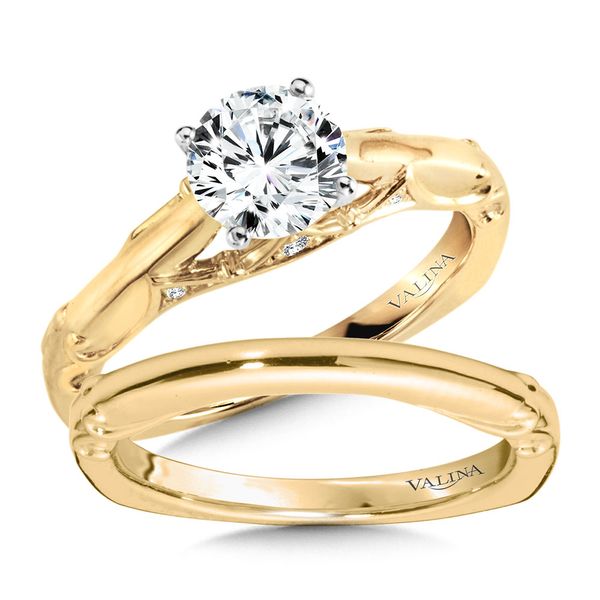 Diamond Solitaire Engagement Ring w/ Stylized Ungergallery Image 3 Cottage Hill Diamonds Elmhurst, IL