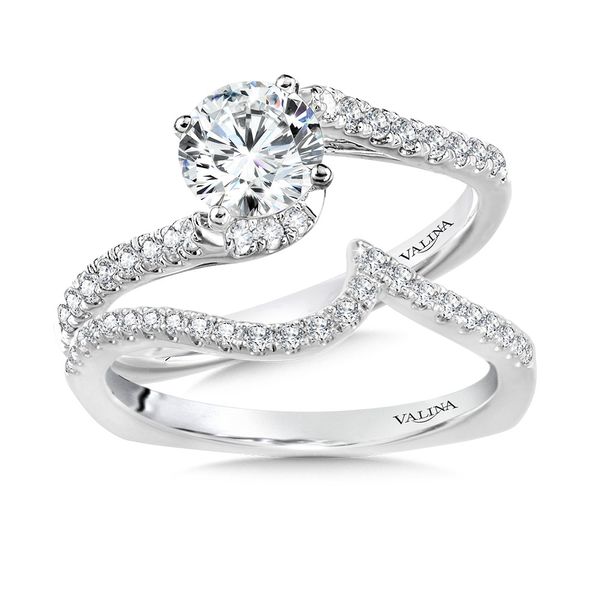 Spiral Diamond Engagement Ring Image 3 Jayson Jewelers Cape Girardeau, MO