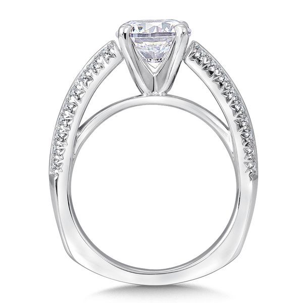 Split Shank Diamond Engagement Ring Image 3 Midtown Diamonds Reno, NV