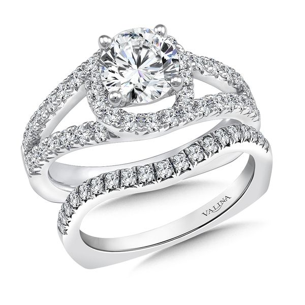 Diamond Split Shank Style Engagement Ring Image 4 Jayson Jewelers Cape Girardeau, MO