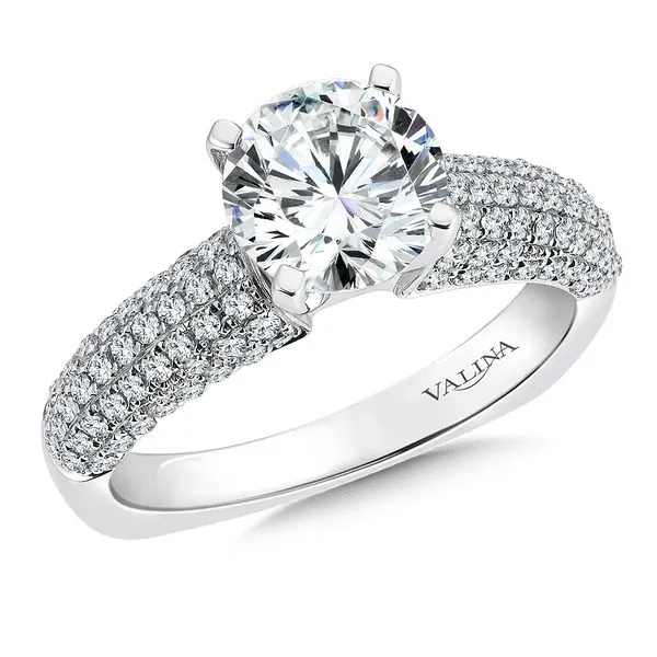 Valina Diamond Engagement Ring R162W Engagement Rings Diamond