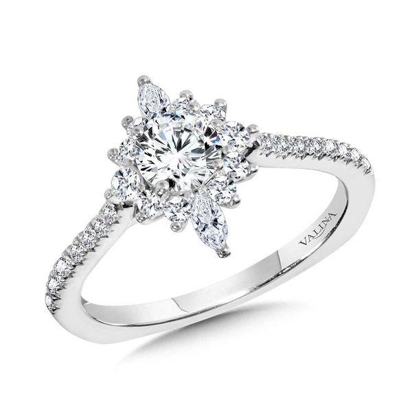 Sun Rays Diamonds Ring | Halo Diamond Ring | Nir Oliva Jewelry
