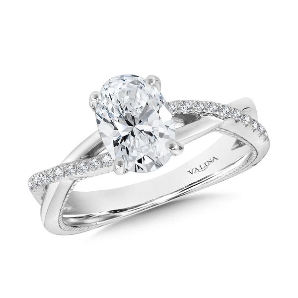 Crisscross & Milgrain-Beaded Hidden Accents Diamond Engagement Ring  Mesa Jewelers Grand Junction, CO