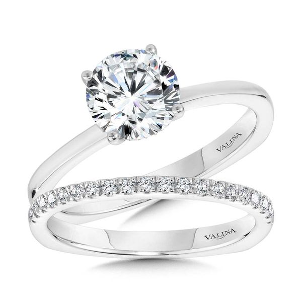 WG Solitaire Hidden Halo Diamond Engagement Ring Image 3 Glatz Jewelry Aliquippa, PA
