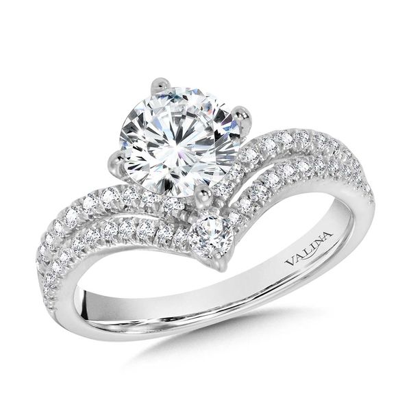 Split Shank & Chevron-Shaped Hidden Halo Diamond Engagement Ring  Glatz Jewelry Aliquippa, PA