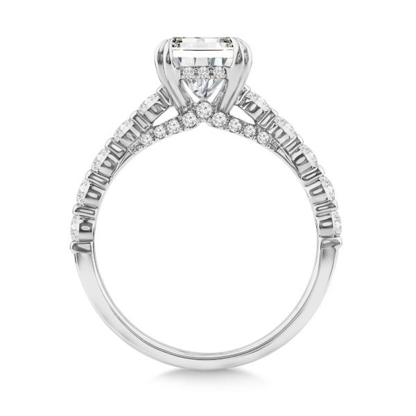 Radiant-Cut Diamond Engagement Ring Image 2 The Jewelry Source El Segundo, CA