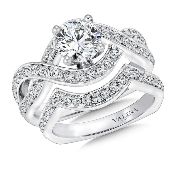 Spiral Style Diamond Engagement Ring Image 4 Cottage Hill Diamonds Elmhurst, IL