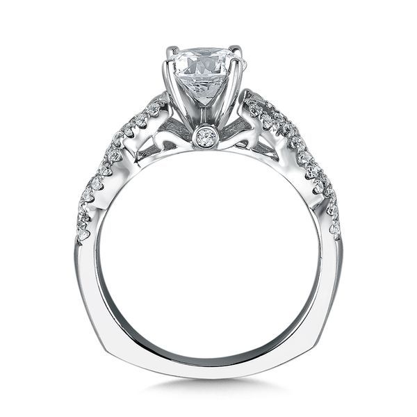 Spiral Style Diamond Engagement Ring Image 3 Jayson Jewelers Cape Girardeau, MO