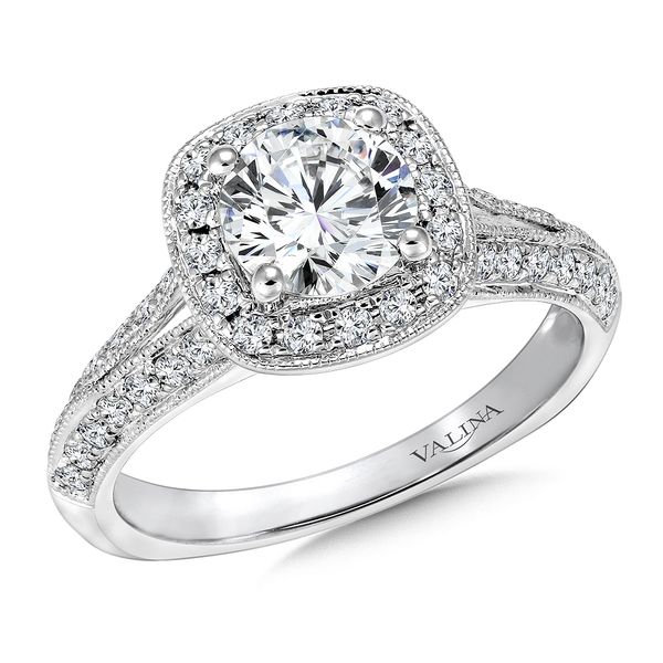 Cushion Shape Halo Diamond Engagement Ring Jayson Jewelers Cape Girardeau, MO