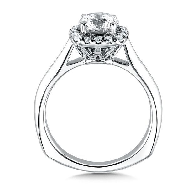 Cushion Shape Halo Diamond Engagement Ring Image 3 Midtown Diamonds Reno, NV