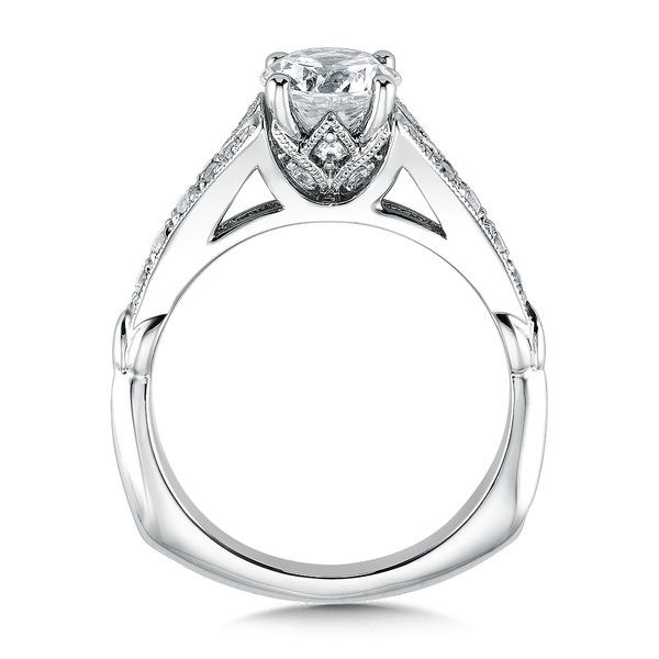 Diamond Engagement Ring with Side Stones Image 3 George & Company Diamond Jewelers Dickson City, PA