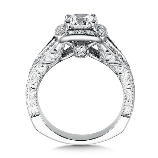 Halo Style Engagement Ring Image 3 Cottage Hill Diamonds Elmhurst, IL