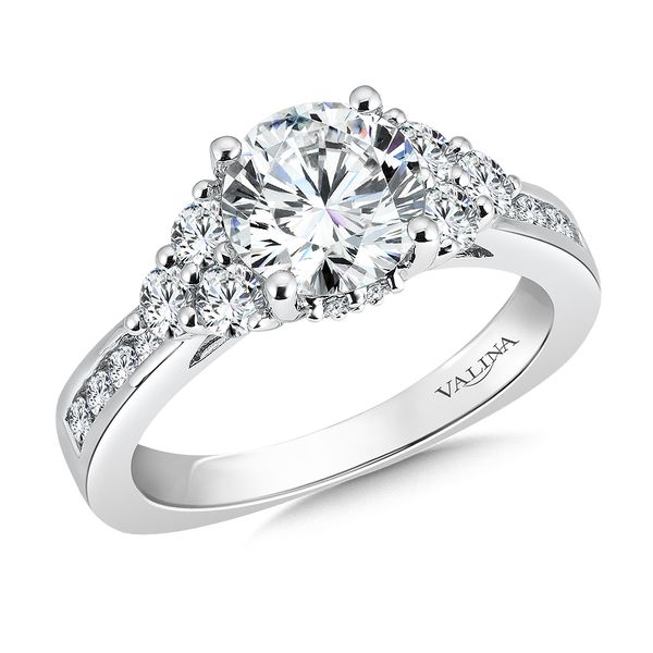 Engagement Ring with Side Diamonds Midtown Diamonds Reno, NV