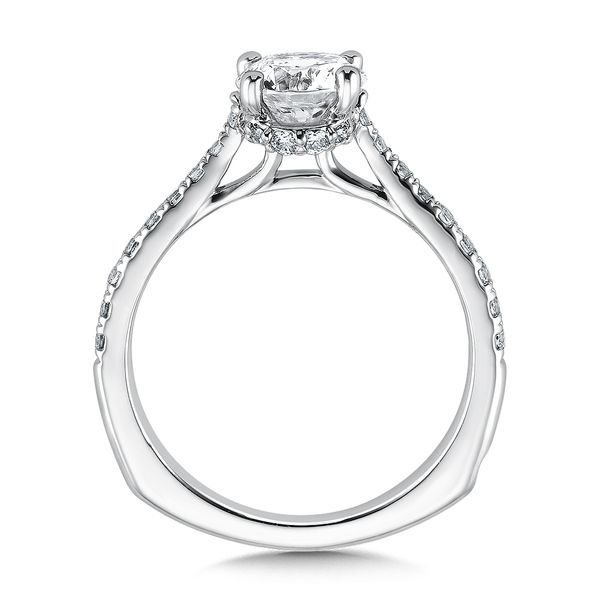 Diamond Engagement Ring with Side Stones Image 3 Gold Mine Jewelers Jackson, CA