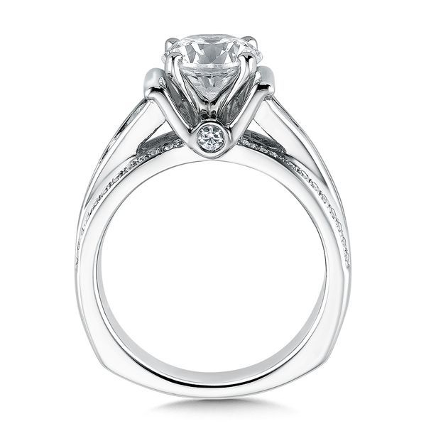 Diamond Engagement Ring with Side Stones Image 3 Midtown Diamonds Reno, NV