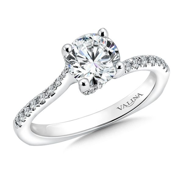 Spiral Style Engagement Ring with Side Stones Midtown Diamonds Reno, NV