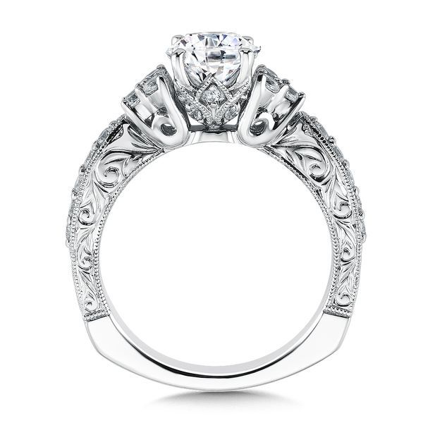Side Stone Style Engagement Ring Image 3 Gold Mine Jewelers Jackson, CA