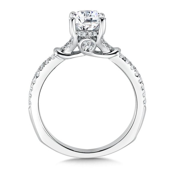 Spiral Style Diamond Engagement Ring Image 2 Midtown Diamonds Reno, NV