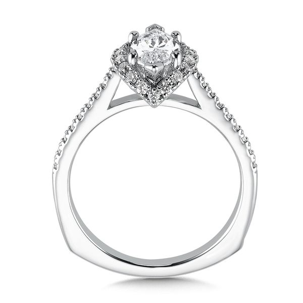 Marquise Shape Halo Engagement Ring Image 2 Biondi Diamond Jewelers Aurora, CO