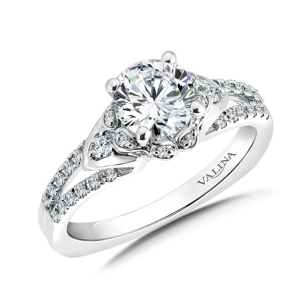 Floral Shape Halo Diamond Engagement Ring Jayson Jewelers Cape Girardeau, MO