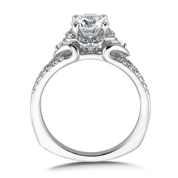 Floral Shape Halo Diamond Engagement Ring Image 3 Jayson Jewelers Cape Girardeau, MO