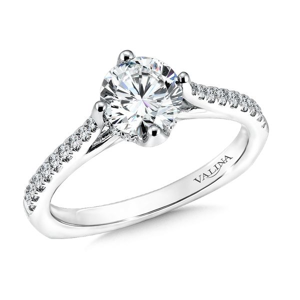 Straight Diamond Engagement Ring Midtown Diamonds Reno, NV