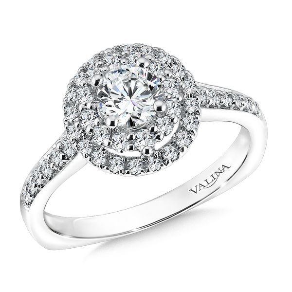 Round Double Halo Diamond Engagement Ring Jayson Jewelers Cape Girardeau, MO