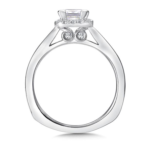 Cushion Shape Halo Diamond Engagement Ring Image 2 Conti Jewelers Endwell, NY