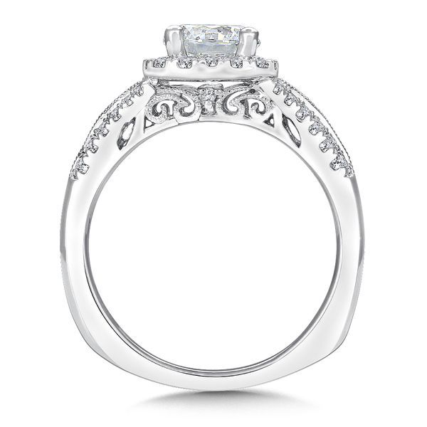 Cushion Shape Halo Diamond Engagement Ring Image 3 Jayson Jewelers Cape Girardeau, MO