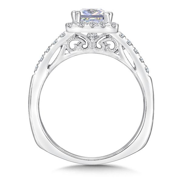Halo Style Diamond Engagement Ring Image 2 Cottage Hill Diamonds Elmhurst, IL