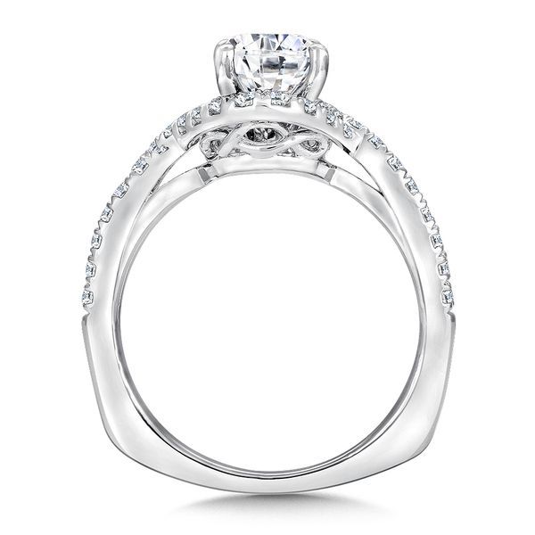 Diamond Engagement Ring With Oval Center Image 3 The Jewelry Source El Segundo, CA