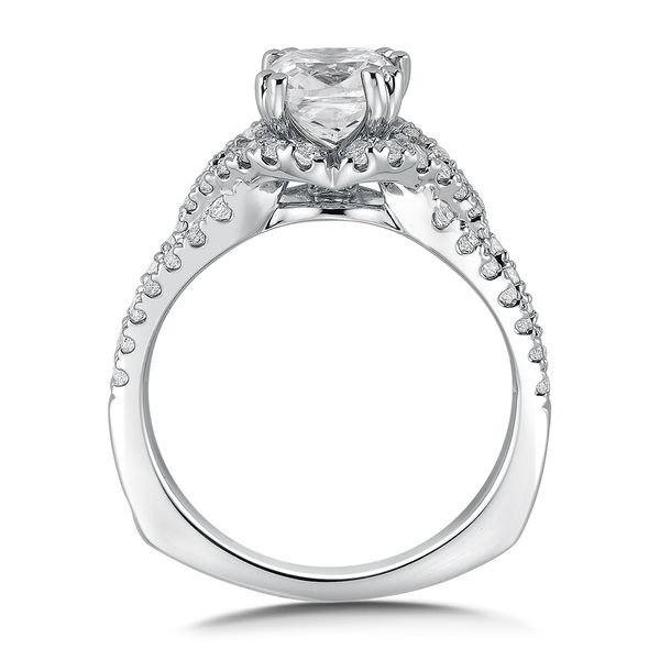 Spiral Style Diamond Engagement Ring Image 2 George & Company Diamond Jewelers Dickson City, PA