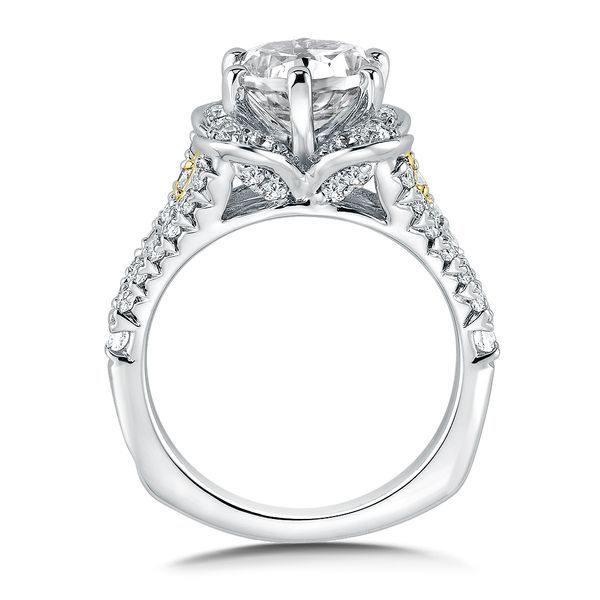 Diamond Halo Engagement Ring Image 3 Midtown Diamonds Reno, NV