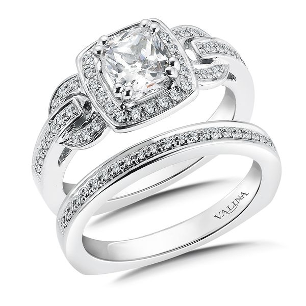 Diamond Halo Engagement Ring Image 4 Conti Jewelers Endwell, NY