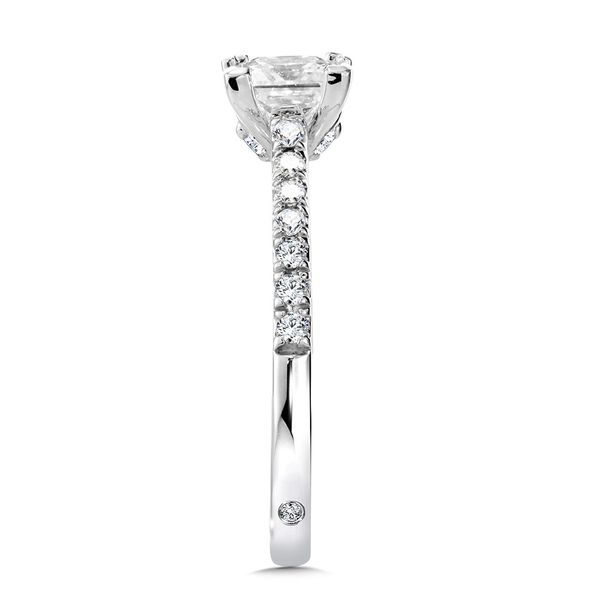 Princess-Cut Straight Diamond Engagement Ring Image 5 Biondi Diamond Jewelers Aurora, CO
