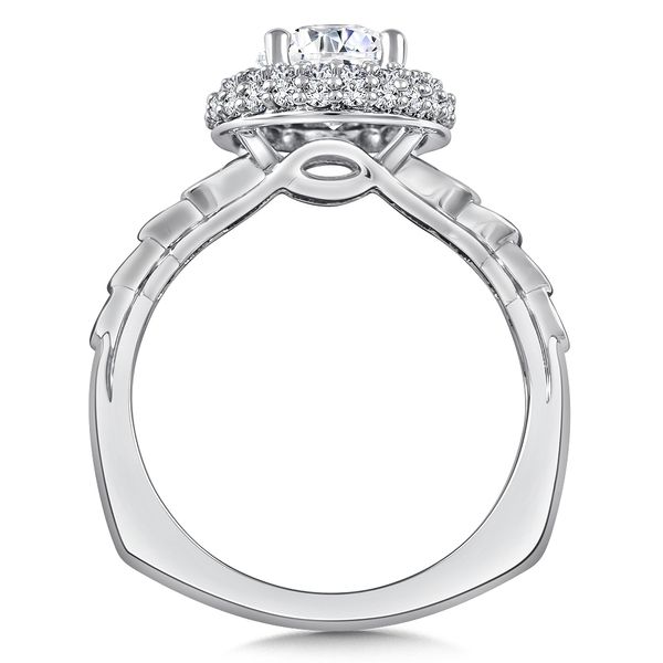 Diamond Halo Engagement Ring Image 2 Midtown Diamonds Reno, NV