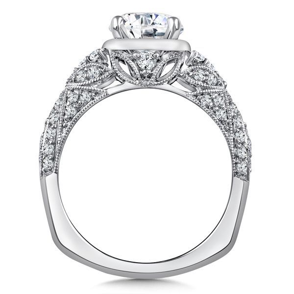 Vintage Statement Diamond Engagement Ring Image 3 Midtown Diamonds Reno, NV