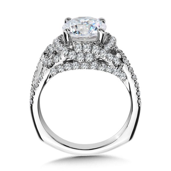 Diamond Engagement Ring with Side Stones Image 2 Biondi Diamond Jewelers Aurora, CO