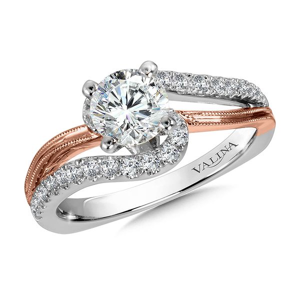 Diamond Split Shank Engagement Ring The Jewelry Source El Segundo, CA