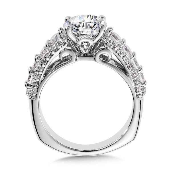 Side Stone Style Diamond Engagement Ring Image 2 Jayson Jewelers Cape Girardeau, MO
