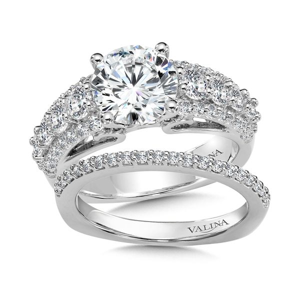 Side Stone Style Diamond Engagement Ring Image 4 Mesa Jewelers Grand Junction, CO