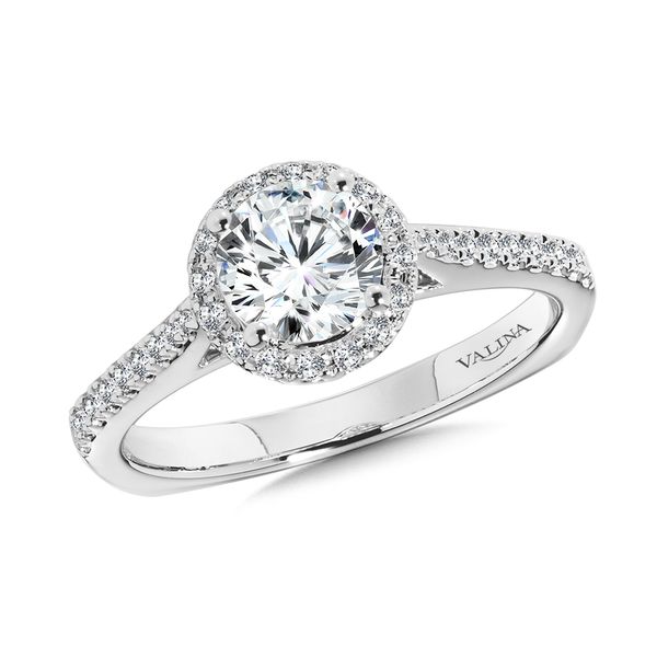 Halo Engagement Ring Mesa Jewelers Grand Junction, CO