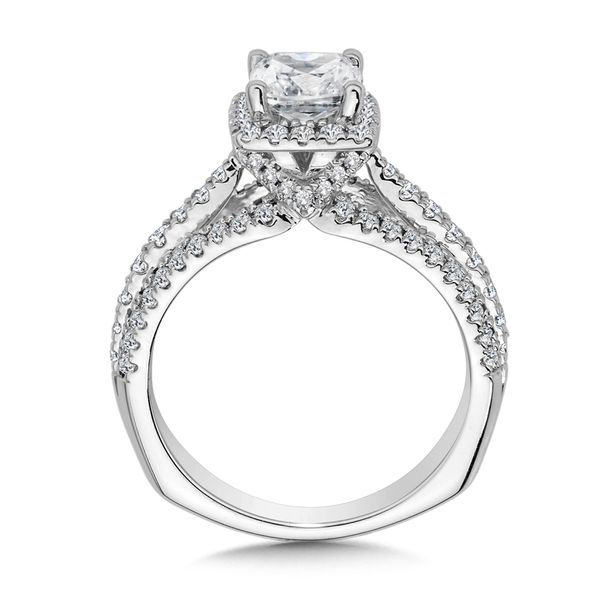 Cushion Halo Engagement Ring Image 3 Jayson Jewelers Cape Girardeau, MO