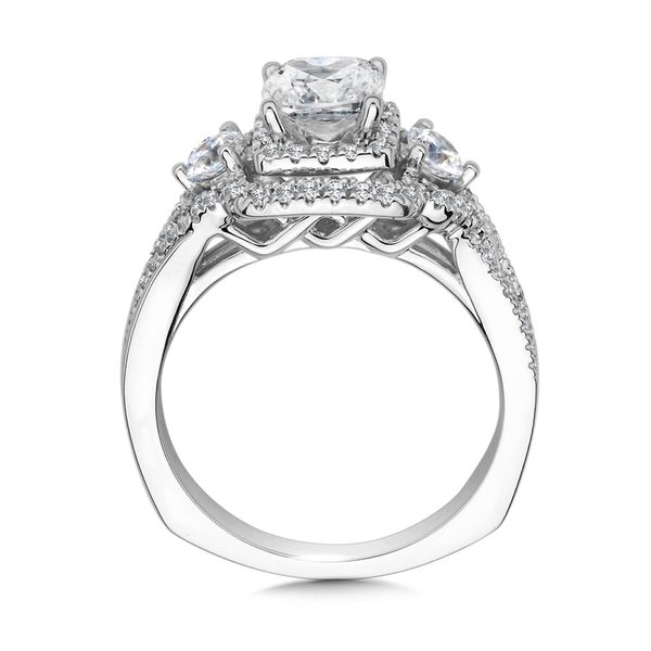 Cushion Halo Engagement Ring Image 2 George & Company Diamond Jewelers Dickson City, PA
