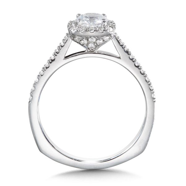 Diamond Halo Engagement Ring Mounting Image 2 Midtown Diamonds Reno, NV