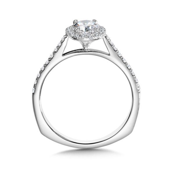 Diamond Halo Engagement Ring Mounting Image 3 Jayson Jewelers Cape Girardeau, MO