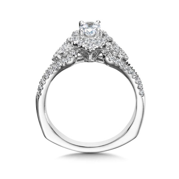 Diamond Halo Engagement Ring Image 2 Jayson Jewelers Cape Girardeau, MO