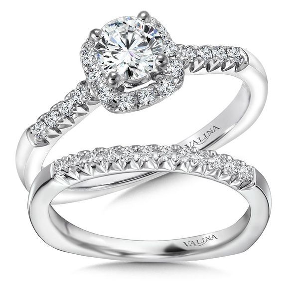 Cushion Shape Halo Diamond Engagement Ring Image 3 Mesa Jewelers Grand Junction, CO