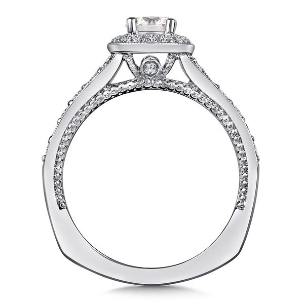Diamond Halo Engagement Ring Image 2 George & Company Diamond Jewelers Dickson City, PA